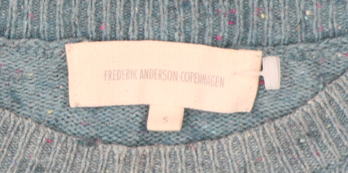 Frederik Anderson Copenhagen Men's Blue Pullover Jumper, Size S