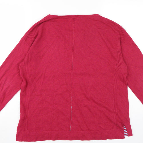 White Stuff Women's Red Pullover Jumper, Size 12