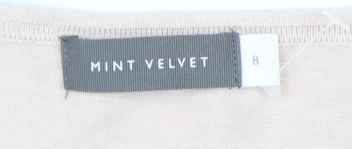 Mint Velvet Women's Beige Pullover Jumper, Size 8