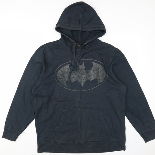 Batman Men's Black Large Graphic Print Hoodie