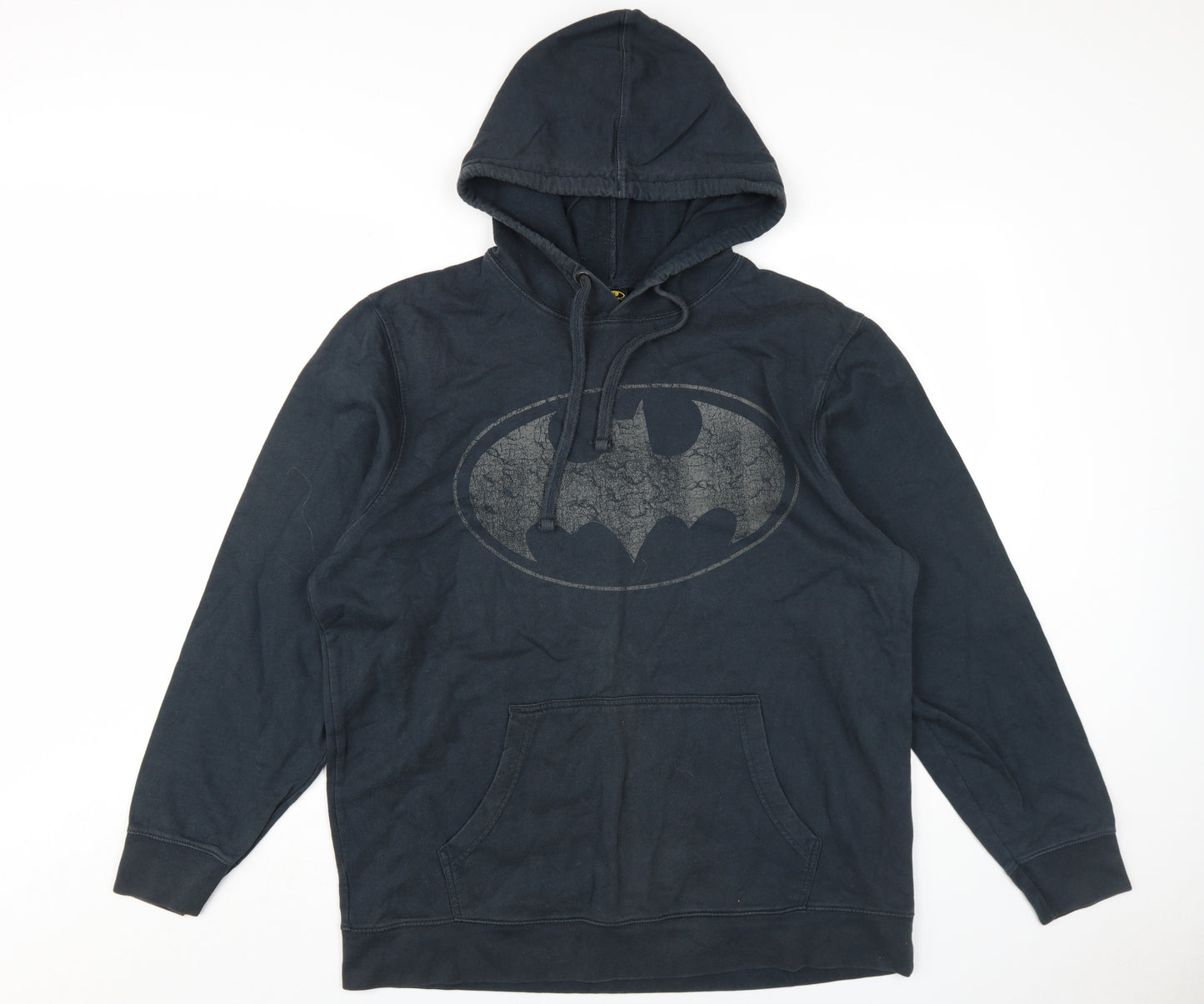 Batman Men's Black Large Graphic Print Hoodie