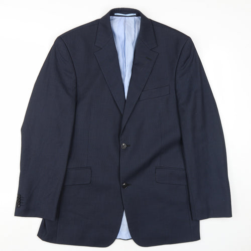 Daniel Hechter Men's Blue Blazer, Size 40R, Regular Fit