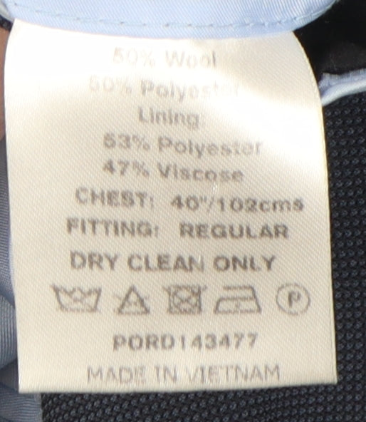 Daniel Hechter Men's Blue Blazer, Size 40R, Regular Fit