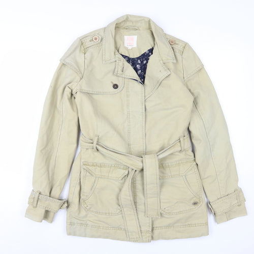 Quiksilver Beige Women's XS Trench Coat Jacket