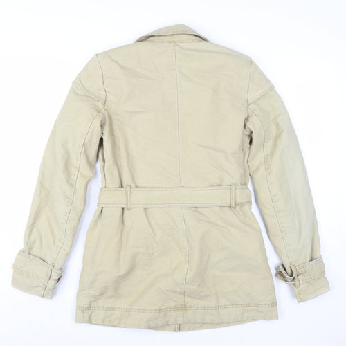 Quiksilver Beige Women's XS Trench Coat Jacket