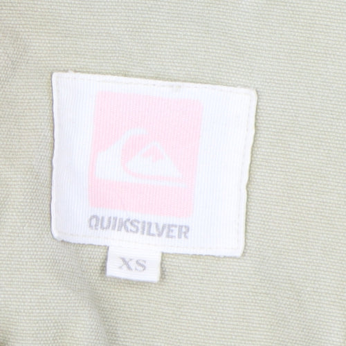 Quiksilver Beige Women's XS Trench Coat Jacket