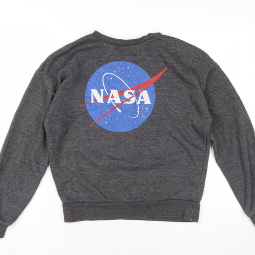 NASA Unisex Grey XS Pullover Sweatshirt with Logo