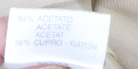 Marella Women Beige Blazer Wool Size 8 Business