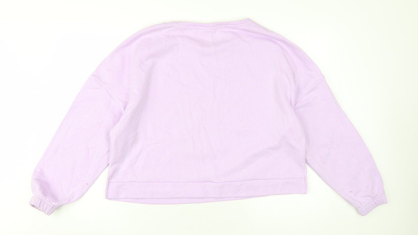 Disney Women’s Purple Mickey Sweatshirt, Size 16-18