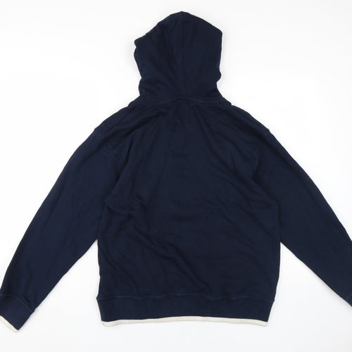 RBS Boys Blue Pullover Hoodie Medium Sports Logo Rugby