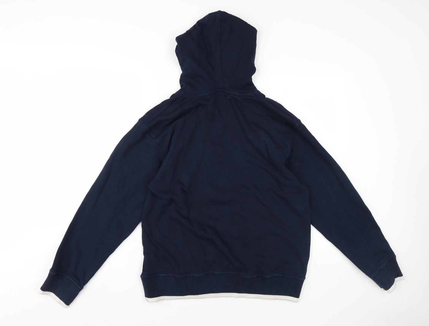 RBS Boys Blue Pullover Hoodie Medium Sports Logo Rugby