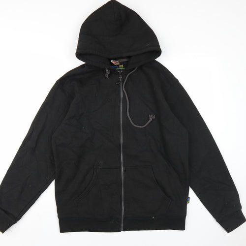North Pro Men's Black Full Zip Hoodie L