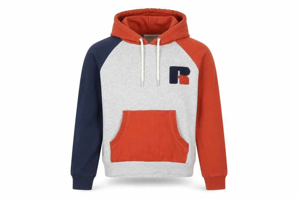 Russell Athletic Unisex Kids Colourblock Hoodie S