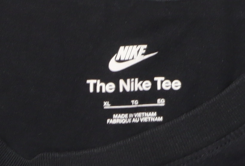 Nike Men's Black XL Regular Fit Logo T-Shirt