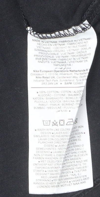 Nike Men's Black XL Regular Fit Logo T-Shirt