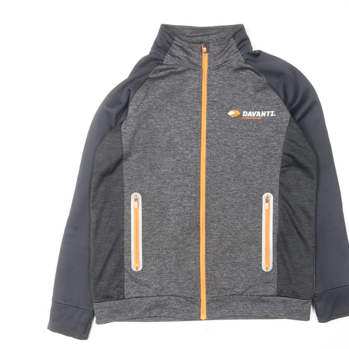 Davanti Men's Grey XL Full Zip Sports Sweatshirt
