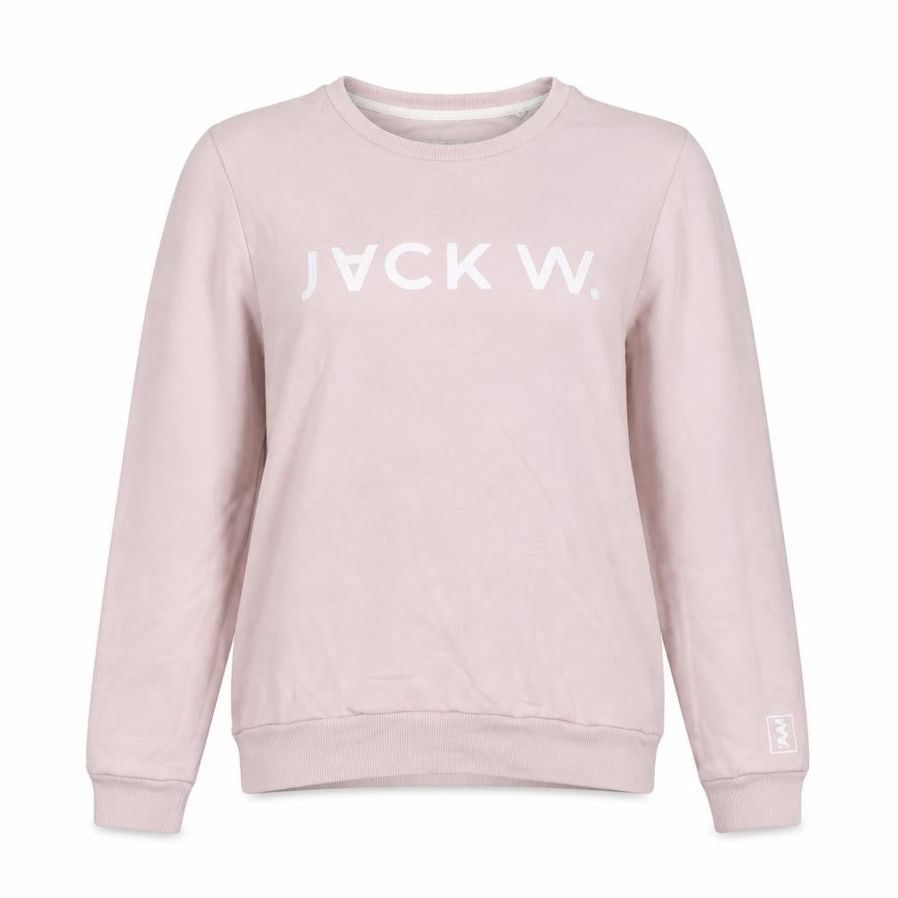 Front view of Jack Wills Women's Pink Pullover Sweatshirt -, size S
