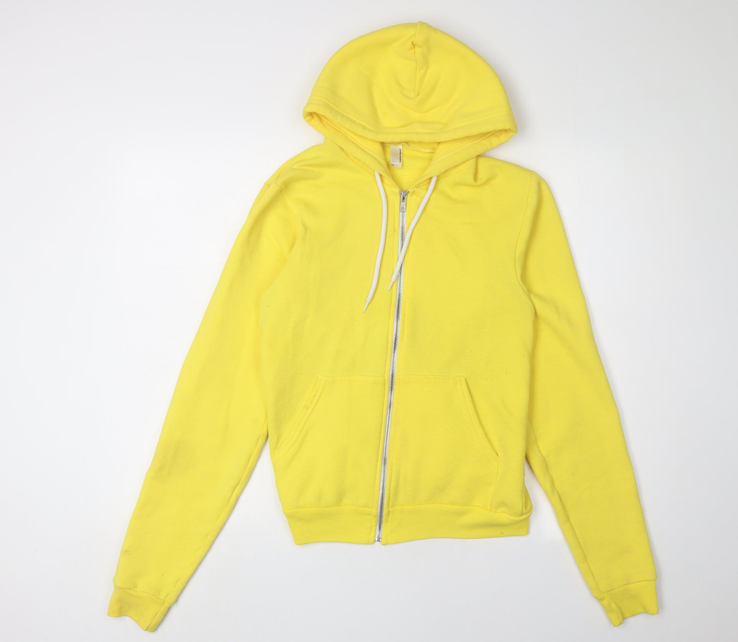 American Apparel Women's Yellow XS Full Zip Hoodie