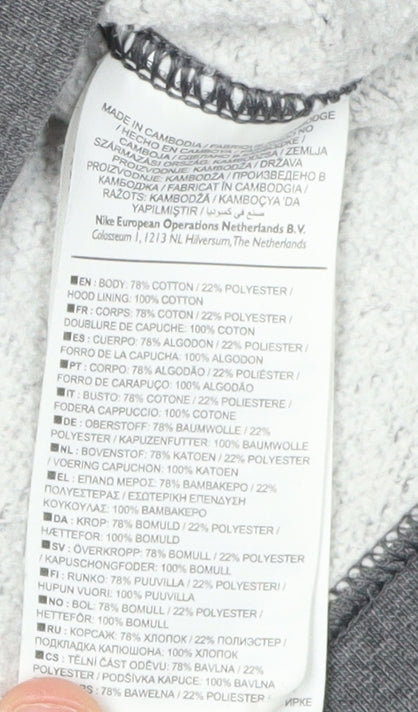 Nike Men's Grey XL Full Zip Hoodie, Comfortable and Stylish