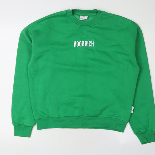 Hoodrich Men's Green Pullover Sweatshirt XS