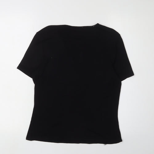 Fenn Wright Manson Women's Black Short Sleeve Top L