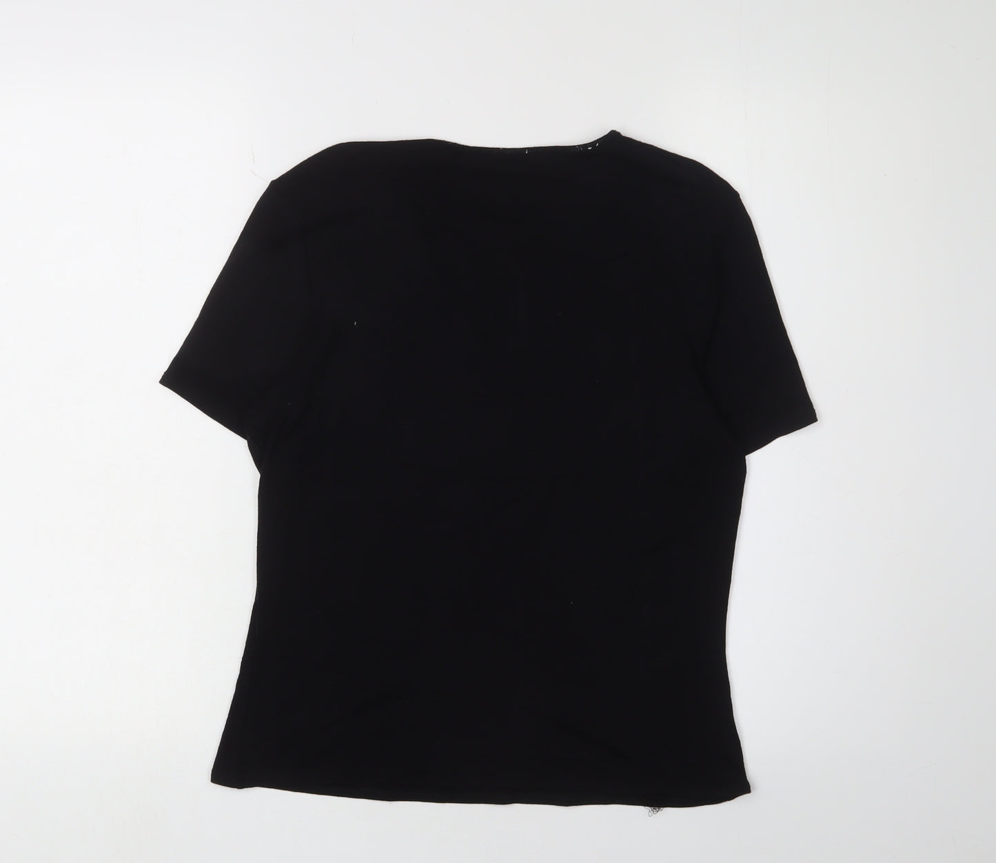 Fenn Wright Manson Women's Black Short Sleeve Top L