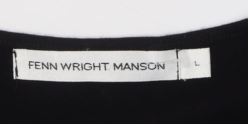 Fenn Wright Manson Women's Black Short Sleeve Top L