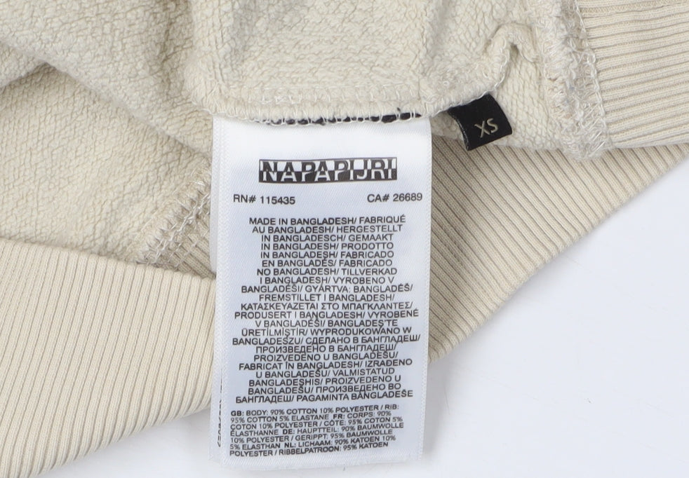 Napapijri Men's Beige Pullover Hoodie XS