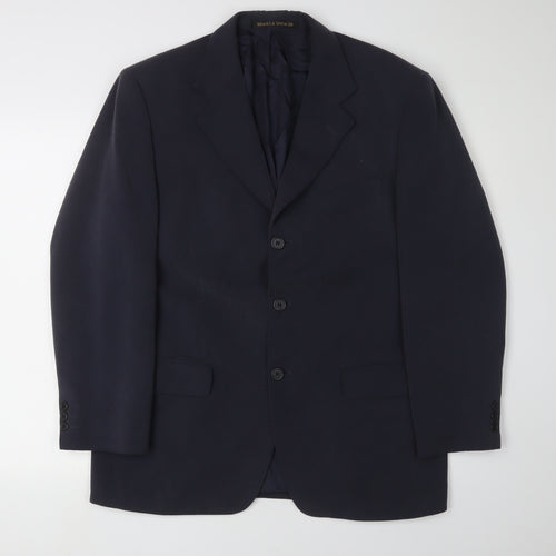 Marks and Spencer Men's Blue Blazer 40S Regular Fit