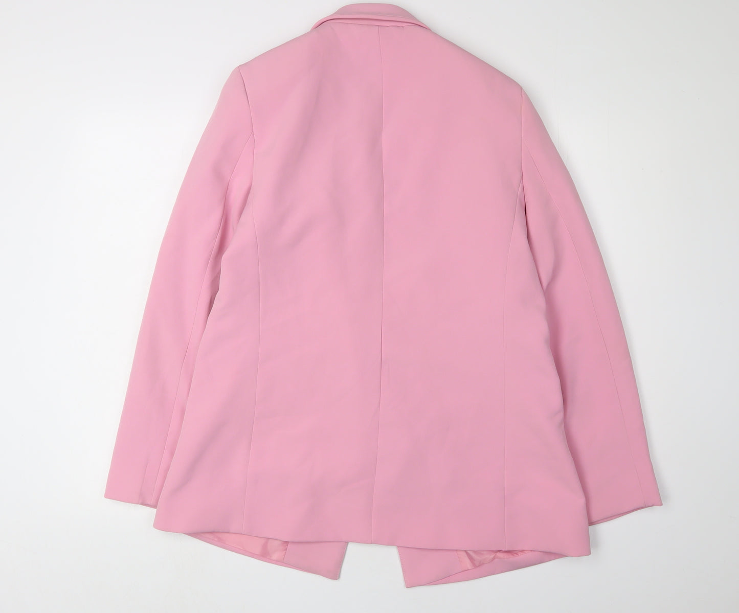 New Look Women's Pink Blazer, Size 12, Single-Button