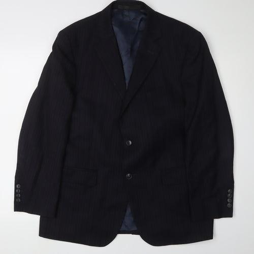 Marks and Spencer Men’s Navy Striped Suit Jacket 42S