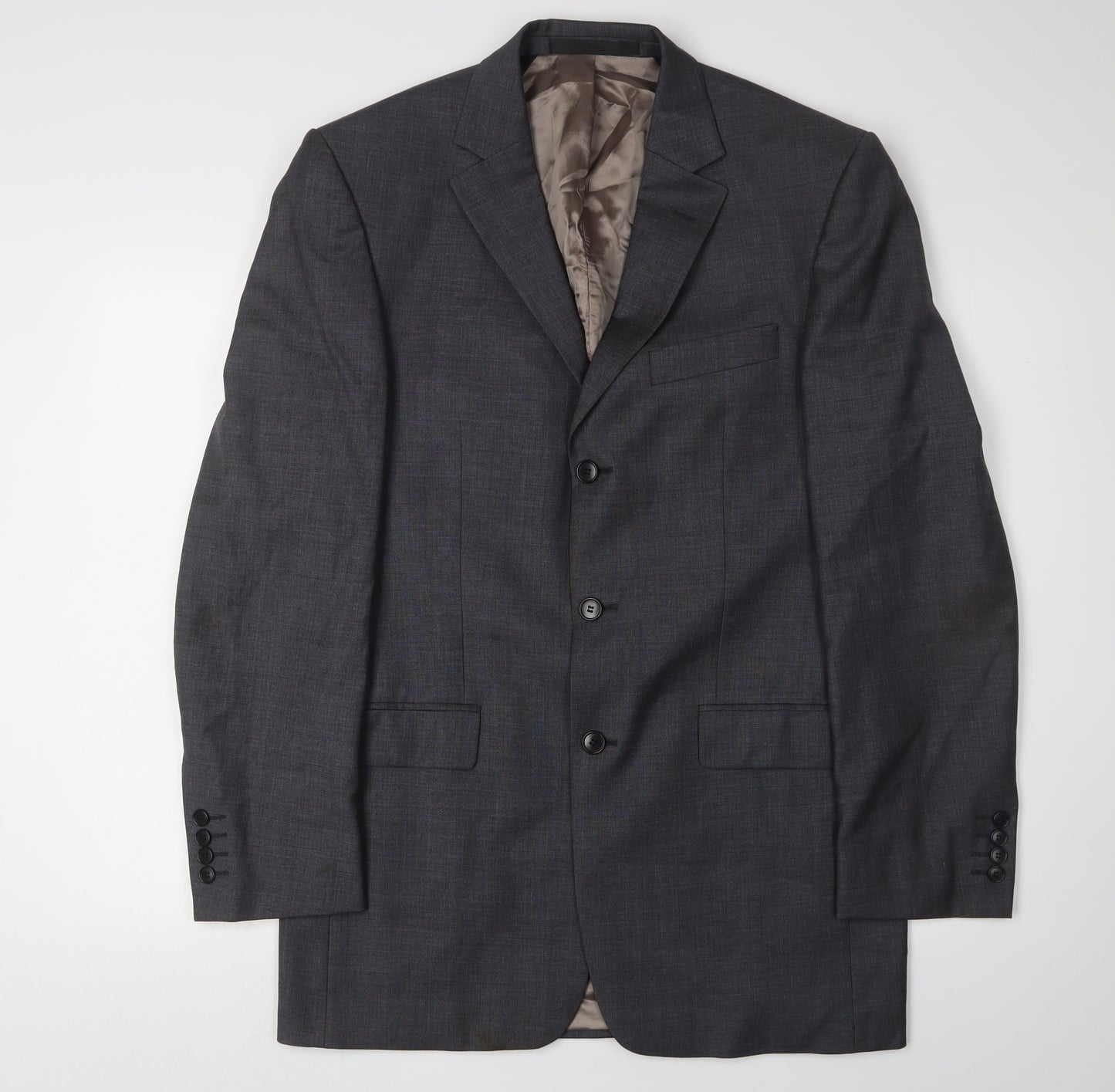 Marks and Spencer Men's Black Blazer 38 Long Wool