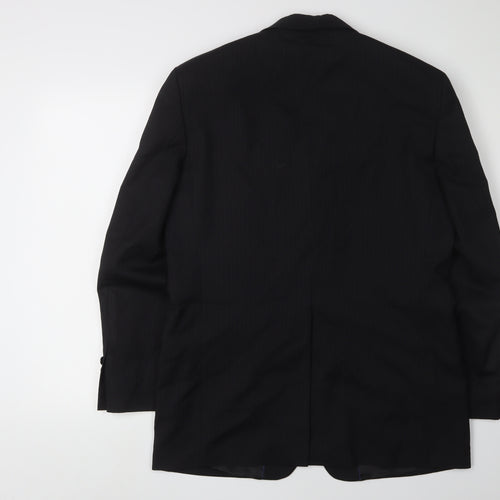 Next Men's Black Wool Blazer, Size 38S, Formal