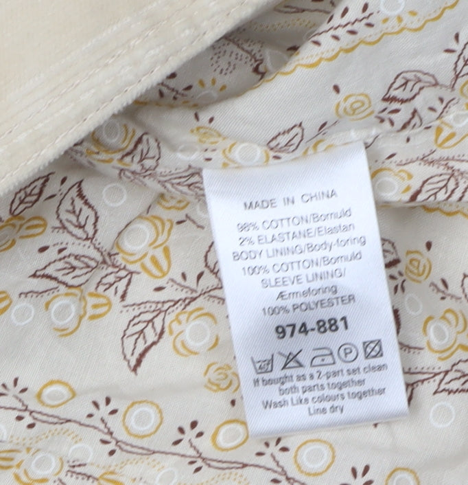 Next Women's Beige Cotton Blazer Size 18