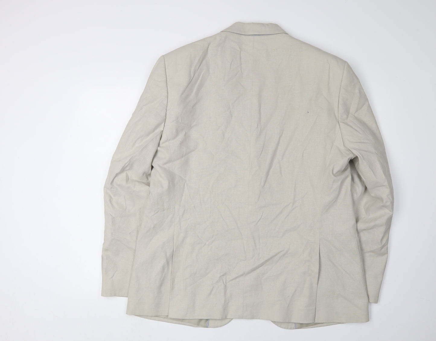 Marks and Spencer Men's Beige Blazer, 44R, Regular Fit