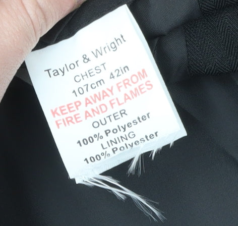 Taylor & Wright Men's Black 42L Suit Jacket