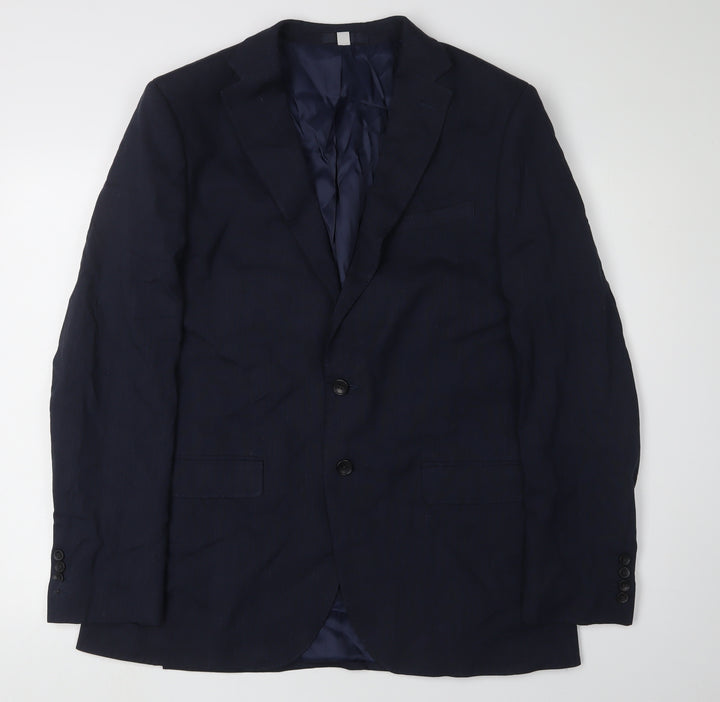 Marks and Spencer Men's Blue Blazer - Size 40R