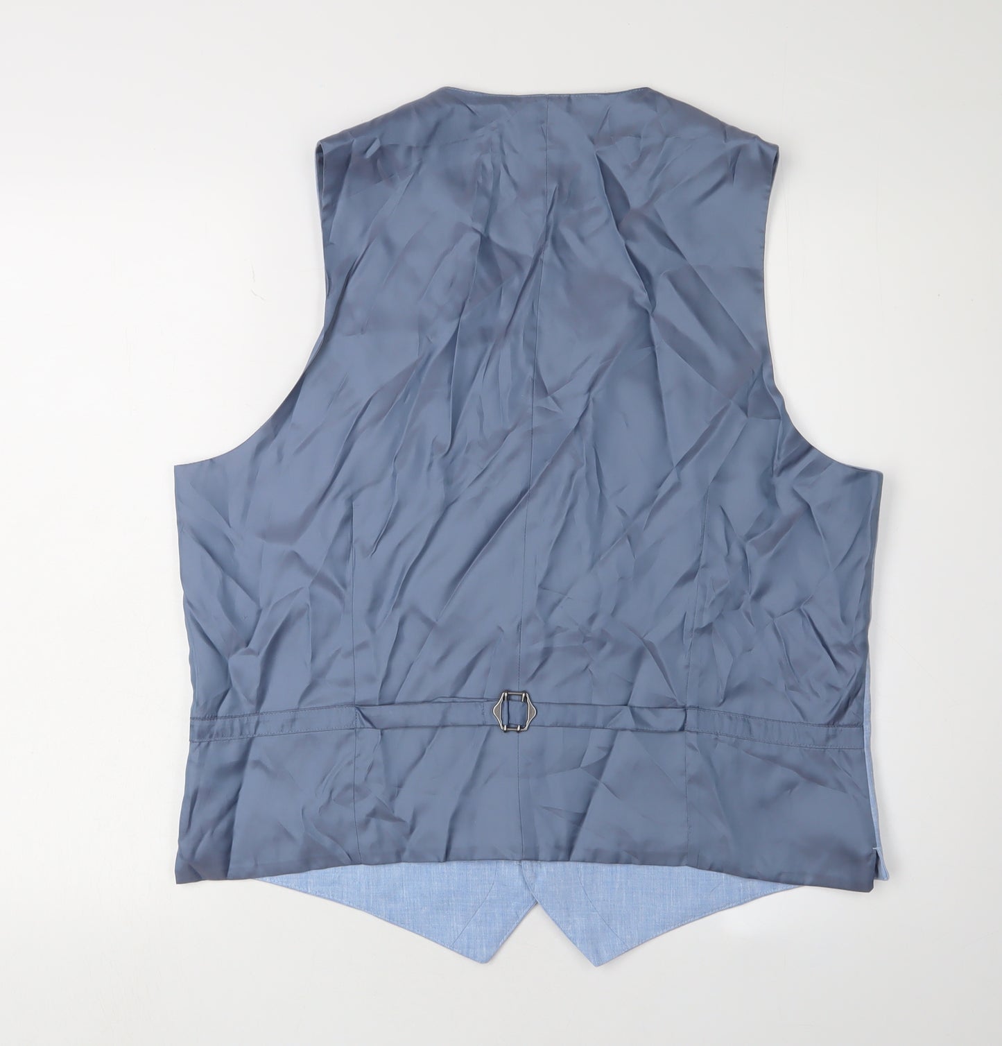 Marks and Spencer Men's Blue Linen Waistcoat 44R