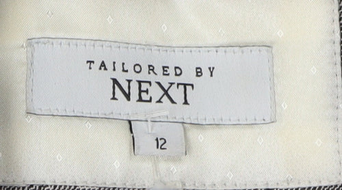Next Women's Grey Check Blazer Suit Jacket Size 12