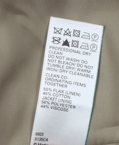 Marks and Spencer Men's Beige 48R Blazer, Check Pattern