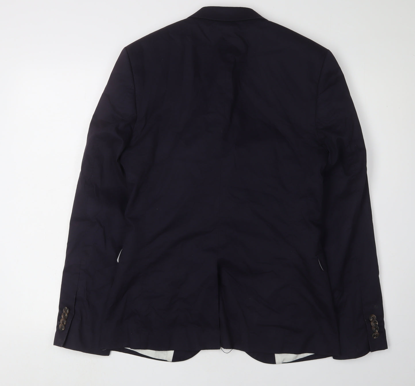 Topman Men's Black Blazer 36 Regular Notch Lapel