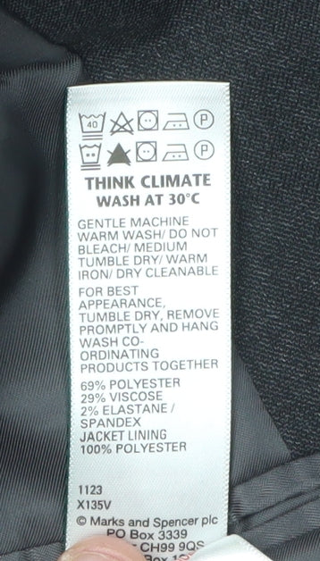 Marks and Spencer Boys Black Suit Jacket 7-8 Years