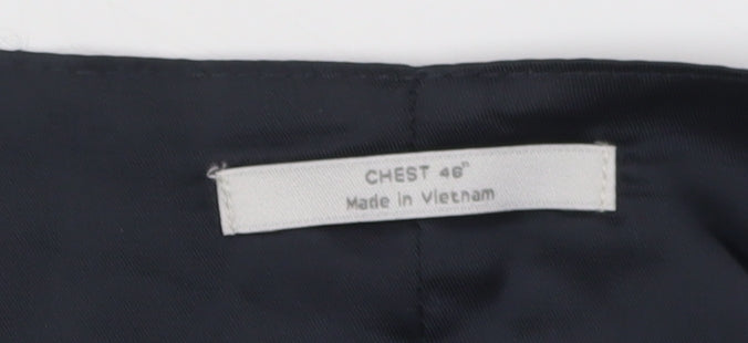 Marks and Spencer Men's Black Suit Waistcoat, Size 46R