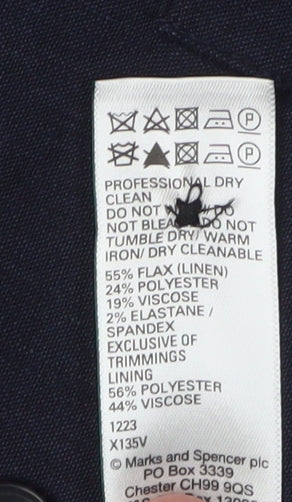 Marks and Spencer Men's Black Suit Waistcoat, Size 46R