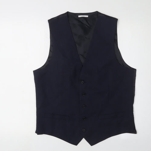 Marks and Spencer Men's Blue Suit Waistcoat 40R