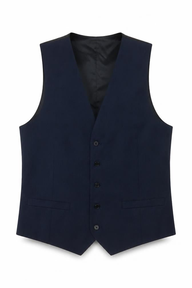 Marks and Spencer Men's Blue Suit Waistcoat 40R