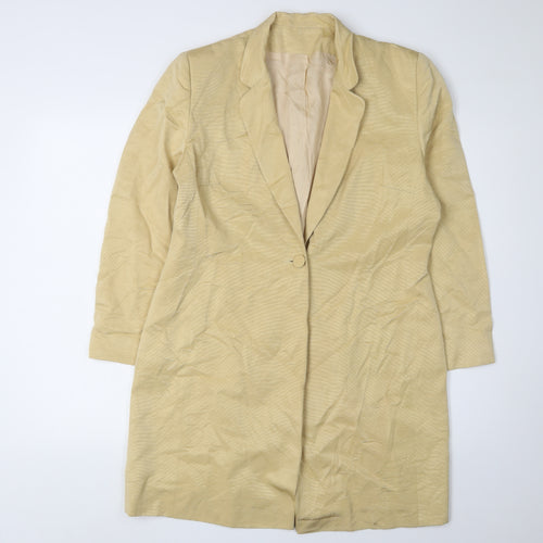 Richards Women Beige Blazer Size 14 Petites Formal