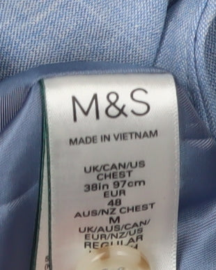 Marks and Spencer Men's Blue Waistcoat Size 38R