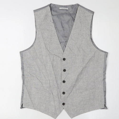 Marks and Spencer Men's Grey Suit Waistcoat Size 40R