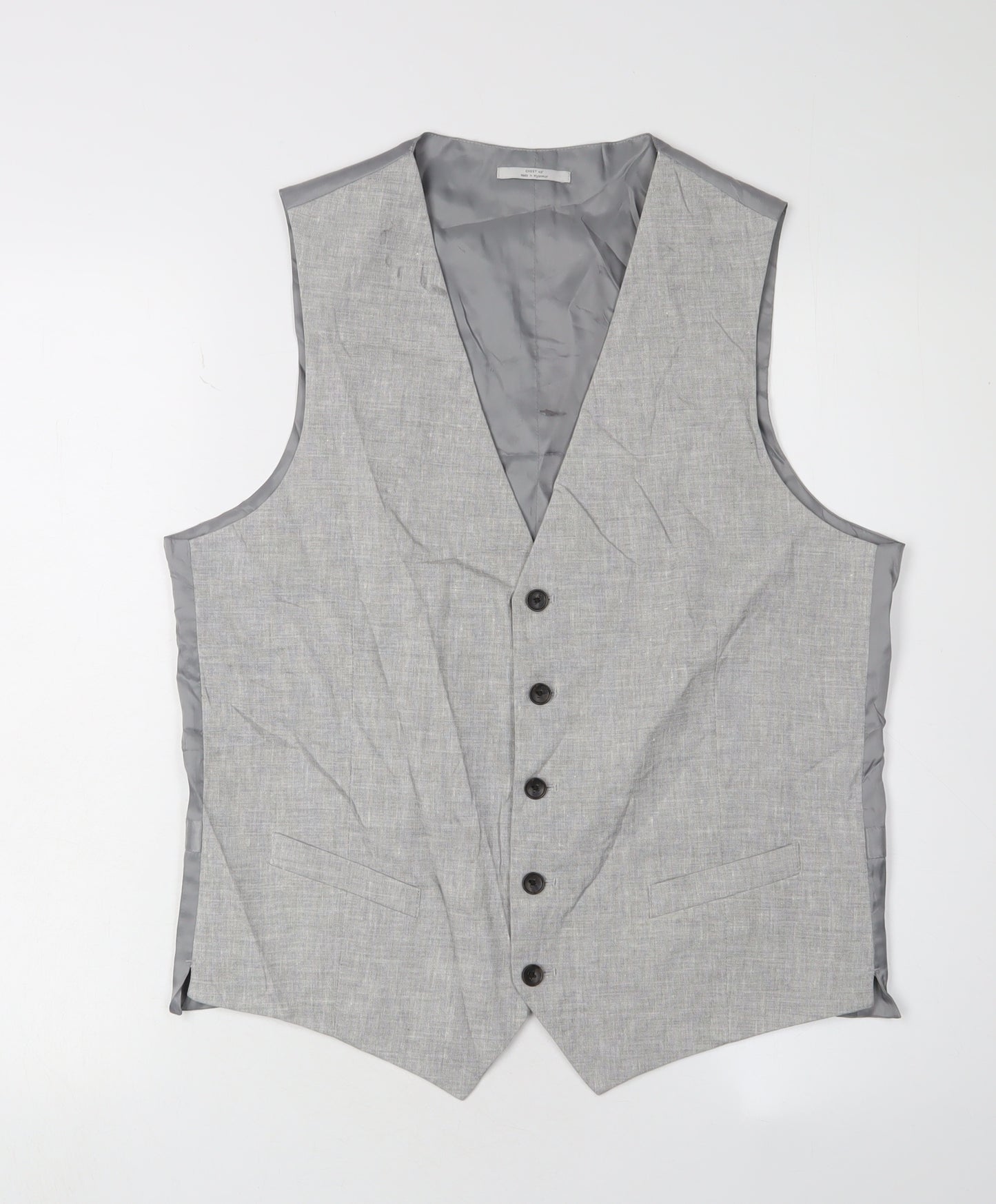 Marks and Spencer Men's Grey Suit Waistcoat Size 40R